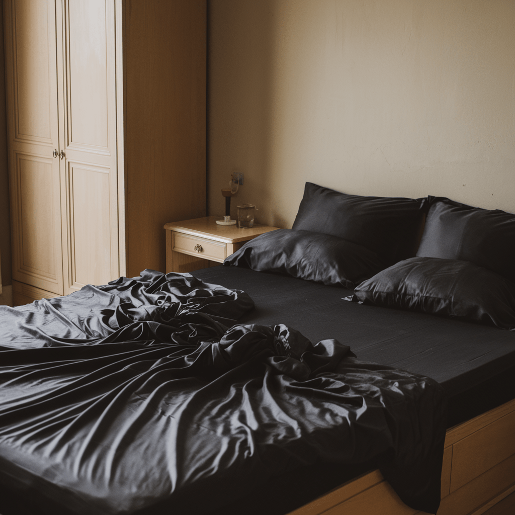 Black Fitted Sheet 600TC - Jumel Home