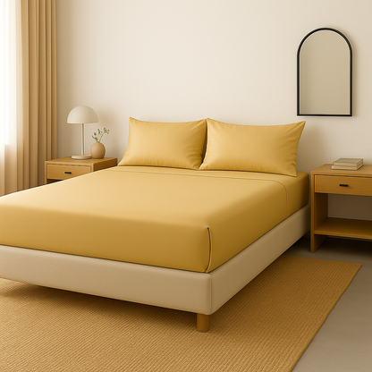Champagne Cotton Fitted Sheet