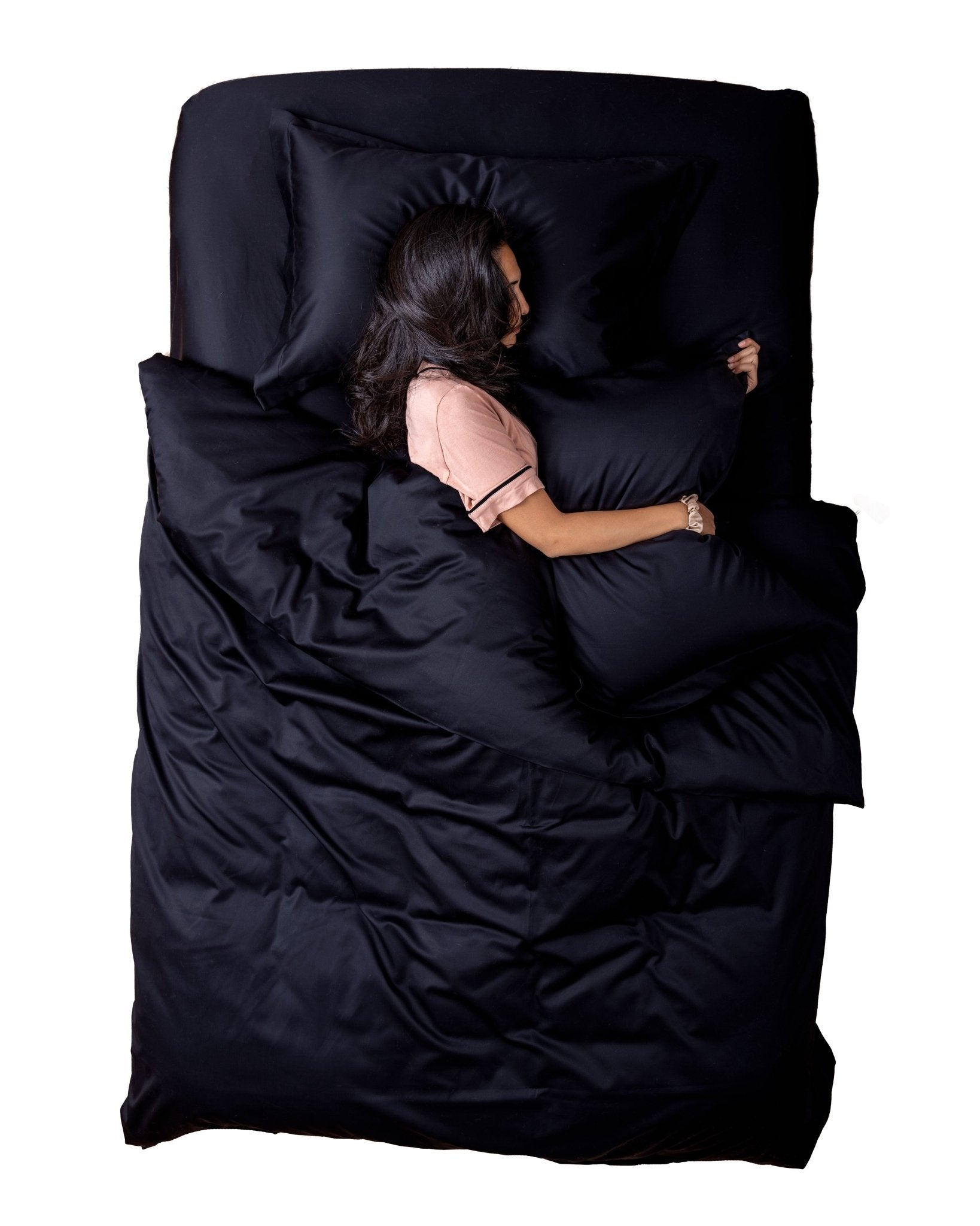 Black Duvet Cover 600TC - Jumel Home