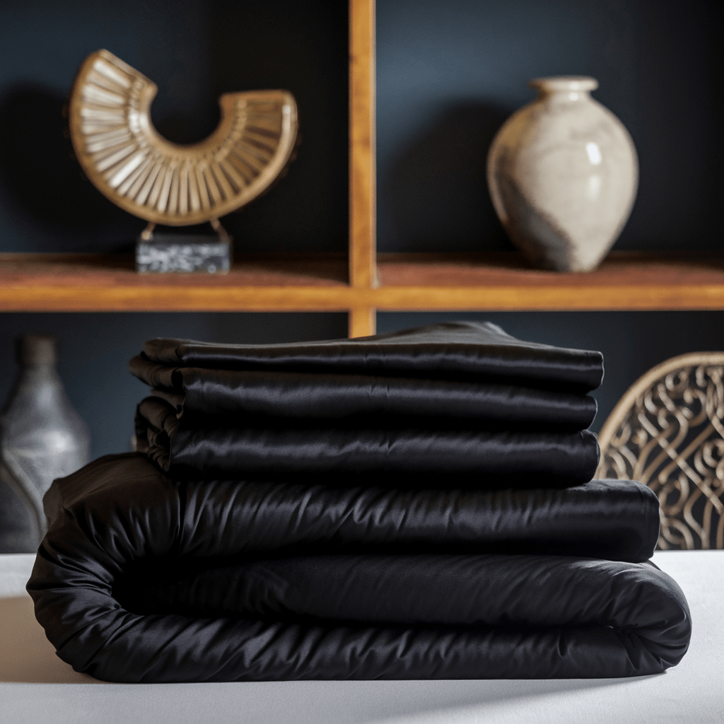 Black Flat Bed Sheet 600TC - Jumel Home