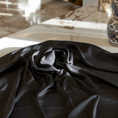 Black Flat Bed Sheet 600TC - Jumel Home